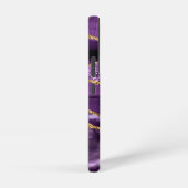 Coque Samsung Galaxy Agate Purple Gold Sparkly Marble Nom personnalisé (Côté droit)