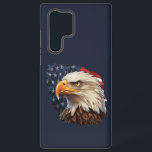 Coque Samsung Galaxy Aigle à drapeau américain<br><div class="desc">Montrez votre patriotisme grâce à notre superbe design American Flag Patriotic Eagle, avec son majestueux aigle chauve dressé sur fond de l'emblématique drapeau américain. Cette imagerie captivante incarne l'esprit de liberté et de fierté, ce qui en fait le symbole parfait pour afficher sur une large gamme de produits. Que vous...</div>