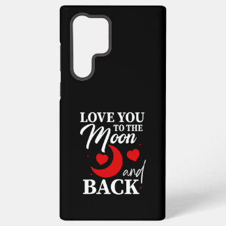 Coque Samsung Galaxy Aimez-vous à la Lune et au dos - Couple romantique