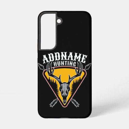 Coque Samsung Galaxy AJOUTER NOM Hunter Elk Crâne Gros Antlers Chasse a (Verso)
