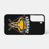 Coque Samsung Galaxy AJOUTER NOM Hunter Elk Crâne Gros Antlers Chasse a (Verso Horizontal)