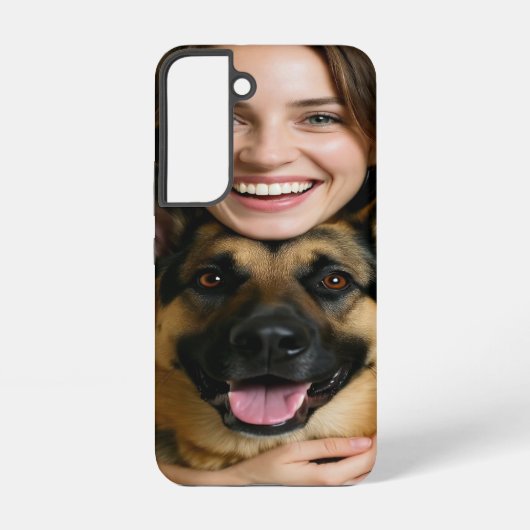 Coque Samsung Galaxy Ajouter une photo de berger allemand Personnaliser (Verso)