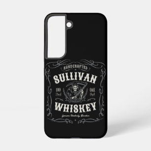 Coque Samsung Galaxy Alcool Vintage AJOUTER NOM Vieux Faucheur Whisky