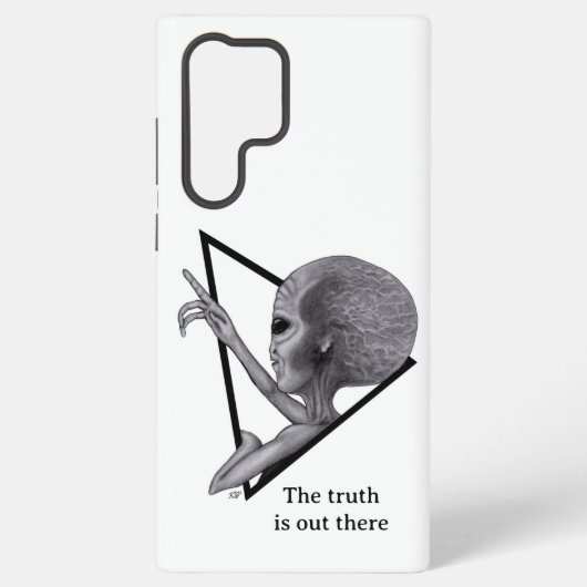 Coque Samsung Galaxy Alien gris, la vérité est là (Verso)