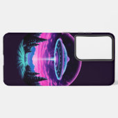 Coque Samsung Galaxy Alien vaisseau spatial rétro futuriste (Côté gauche)