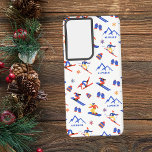 Coque Samsung Galaxy Alpbach Autriche Ski Snowboard Motif<br><div class="desc">Un drôle de motif de ski hivernal pour la station de ski Alpbach en Autriche,  Tyrol,  Alpes. Idée cadeau idéale pour les amateurs de sports d'hiver : ski,  snowboard,  freestyle,  ski de fond,  saut à ski.</div>