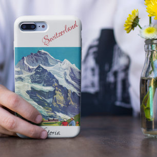 Coque Samsung Galaxy Alpes suisses Voyage Vintage Peinture de la Jung