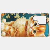 Coque Samsung Galaxy Alphonse Mucha Art Nouveau Chat (Verso Horizontal)