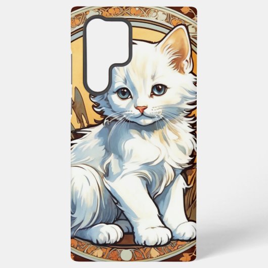 Coque Samsung Galaxy Alphonse Mucha Style Chat (Verso)
