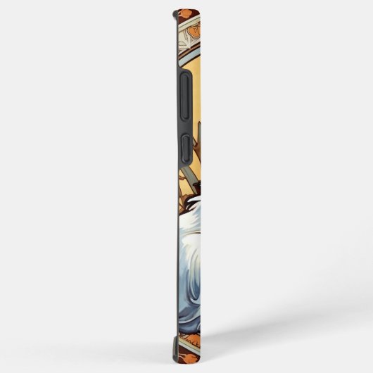 Coque Samsung Galaxy Alphonse Mucha Style Chat (Côté droit)