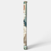 Coque Samsung Galaxy Alphonse Mucha Style Chat blanc (Côté gauche)