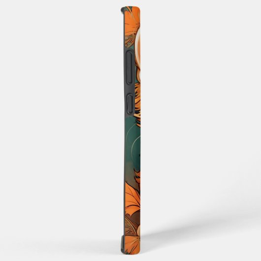 Coque Samsung Galaxy Alphonse Mucha Style Chat orange (Côté droit)