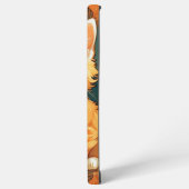 Coque Samsung Galaxy Alphonse Mucha Style Chat orange (Côté gauche)