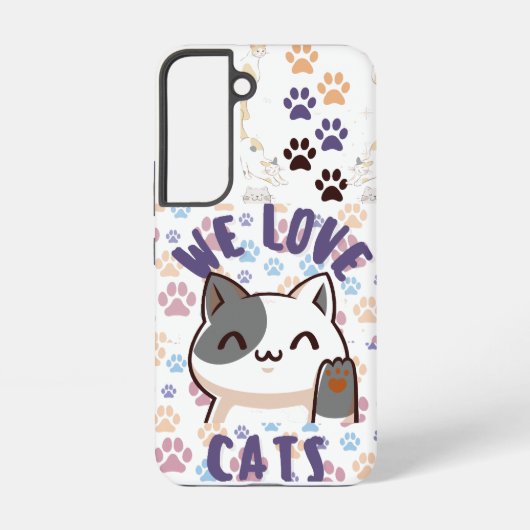 Coque Samsung Galaxy amateurs de chats (Verso)
