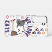 Coque Samsung Galaxy amateurs de chats (Verso Horizontal)