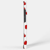 Coque Samsung Galaxy Amateurs de classe Coeur rouge sur blanc monogramm (Côté droit)
