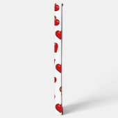 Coque Samsung Galaxy Amateurs de classe Coeur rouge sur blanc monogramm (Côté gauche)