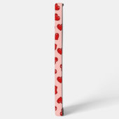 Coque Samsung Galaxy Amateurs élégants Coeur rouge motif rose (Côté gauche)