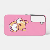 Coque Samsung Galaxy Amour de chiot Corgi mignon (Verso Horizontal)