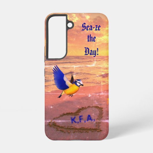 Coque Samsung Galaxy Amour des oiseaux de mer (Verso)