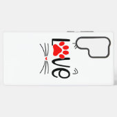 Coque Samsung Galaxy Amoureux des chats moderne Paw (Verso Horizontal)