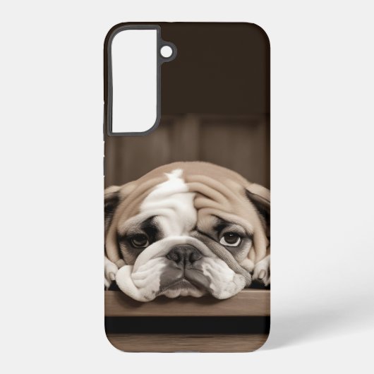 Coque Samsung Galaxy Amusant mignon triste déprimé chien animal animal (Verso)