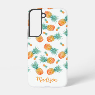 Coque Samsung Galaxy Ananas botanique tropical moderne