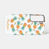 Coque Samsung Galaxy Ananas botanique tropical moderne (Verso Horizontal)