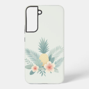Coque Samsung Galaxy Ananas Floral et Hawaïen