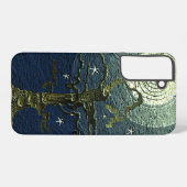 Coque Samsung Galaxy Ancien arbre filaire Lune et étoiles (Verso Horizontal)
