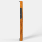 Coque Samsung Galaxy Ancre Chrome nautique sur bois de teck (Côté droit)