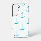 Coque Samsung Galaxy Ancre Motif bleu turquoise (Verso)
