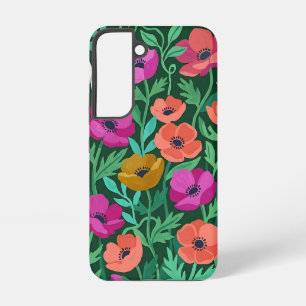 Coque Samsung Galaxy Anémones Abstraites Papillons Coques Samsung