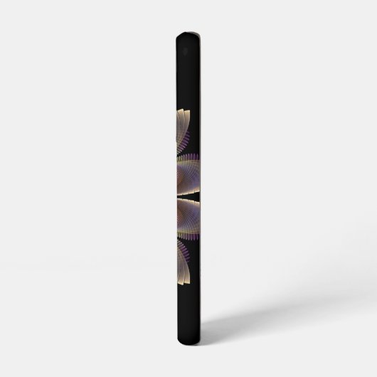 Coque Samsung Galaxy Ange Abstraite ailes Mandala Monogramme fractal (Côté gauche)