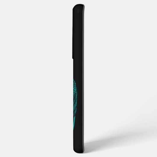 Coque Samsung Galaxy Angels Kissing, noir et vert Design (Côté gauche)