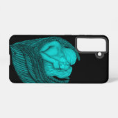 Coque Samsung Galaxy Angels Kissing, noir et vert Design (Verso Horizontal)