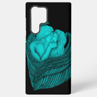 Angels Kissing, noir et vert Design