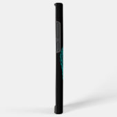 Coque Samsung Galaxy Angels Kissing, noir et vert Design (Côté droit)