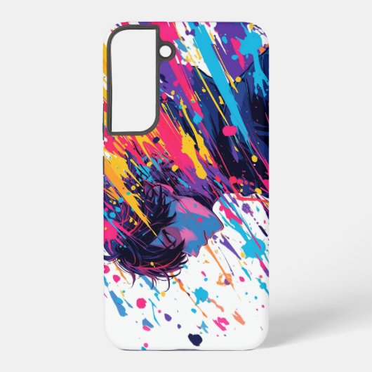 Coque Samsung Galaxy Anime Graffiti Chaos — Explosion de Couleurs (Verso)