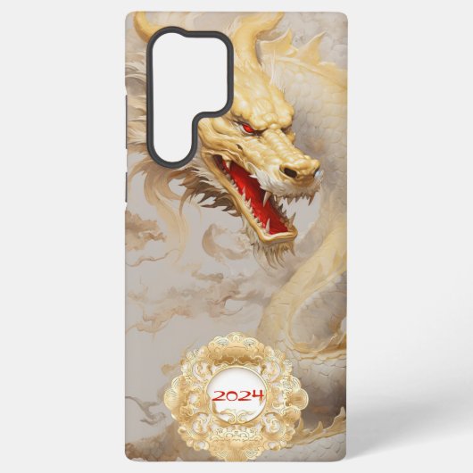 Coque Samsung Galaxy Année chinoise d'or du dragon (Verso)