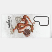 Coque Samsung Galaxy Année du Dragon Zodiac chinois Art (Verso Horizontal)