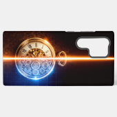 Coque Samsung Galaxy Antique Watch Blueprint (Verso Horizontal)