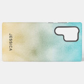 Coque Samsung Galaxy Aqua et Gold Ombre Foil (Verso Horizontal)