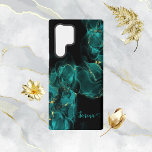 Coque Samsung Galaxy Aquarelle Anastasia Noir et vert<br><div class="desc">Aquarelle Anastasia noir et vert Samsung Galaxy S22 Ultra Coque</div>