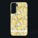 Coque Samsung Galaxy Aquarelle Citron Slices Motif Personnalisé<br><div class="desc">Coque Samsung Galaxy personnalisable avec motif aquarelle de tranches de citron. Personnalisez en ajoutant votre propre nom ou en ajoutant une courte phrase. Ce citron Samsung Galaxy Coque est parfait comme un cadeau personnalisé.</div>