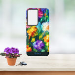 Coque Samsung Galaxy Aquarelle colorée personnalisée Fleurs d'aquarelle<br><div class="desc">Aquarelle florale colorée coque à thème - a le look peint pour faire ressortir la beauté des fleurs. Ce coque présente un texte élégant qui est très facile à personnaliser. Une beauté classique.</div>