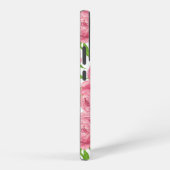 Coque Samsung Galaxy Aquarelle de pivoines roses (Côté droit)