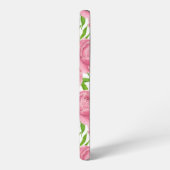 Coque Samsung Galaxy Aquarelle de pivoines roses (Côté gauche)