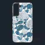 Coque Samsung Galaxy Aquarelle d'hydrangée blanche<br><div class="desc">Motif aquarelle avec hydrangée blanche sur un arrière - plan blanc</div>