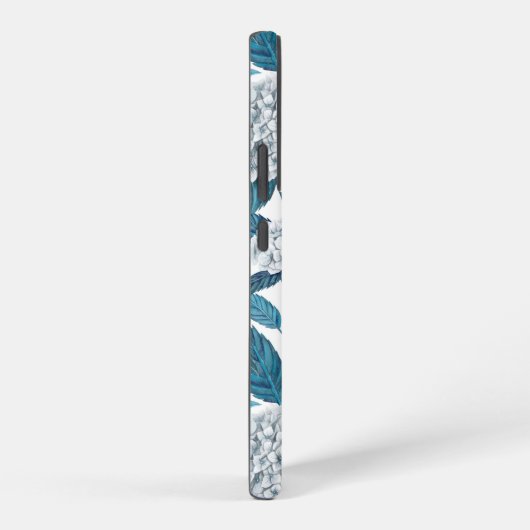 Coque Samsung Galaxy Aquarelle d'hydrangée blanche (Côté droit)